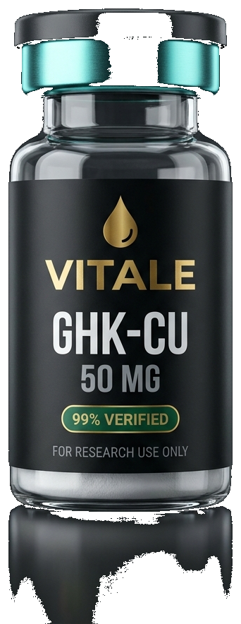 Vitale GHK-Cu research peptide vial — third-party tested